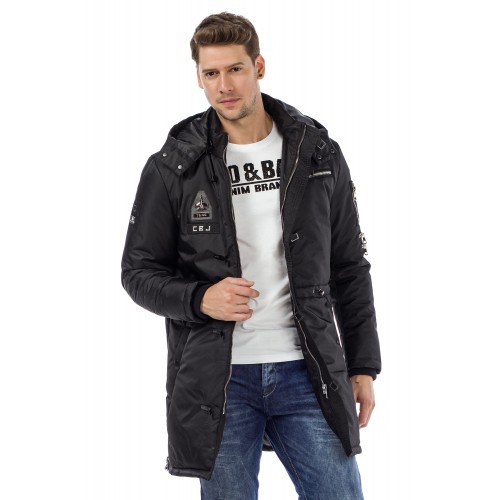Pánská bunda CIPO & BAXX CM131 BLACK