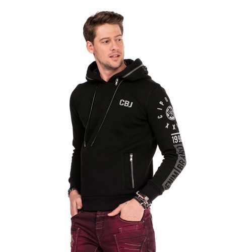 Pánská mikina CIPO & BAXX CL303 BLACK
