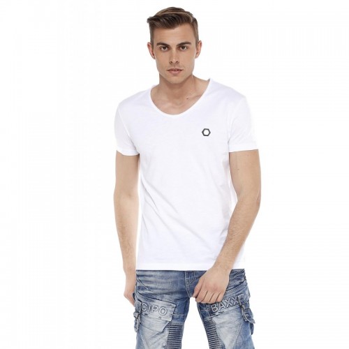 Pánské tričko CIPO & BAXX CT522 WHITE