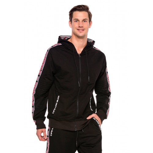 Pánská mikina CIPO & BAXX CL383 BLACK