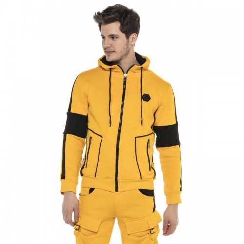 Pánská mikina CIPO & BAXX CL387 YELLOW