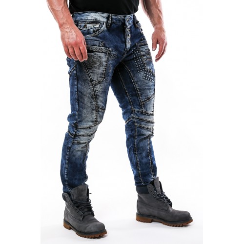 Pánské džíny CIPO & BAXX CD418 DARK BLUE