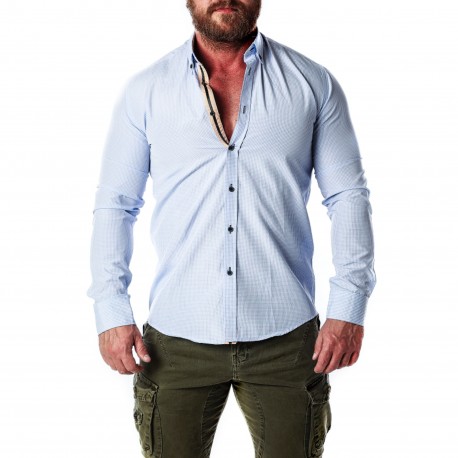 Pánská košile CIPO & BAXX CH144 BLUE