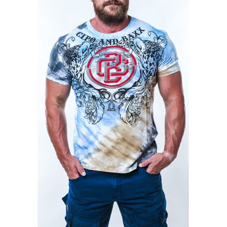 Pánské tričko CIPO & BAXX CT643 BLUE