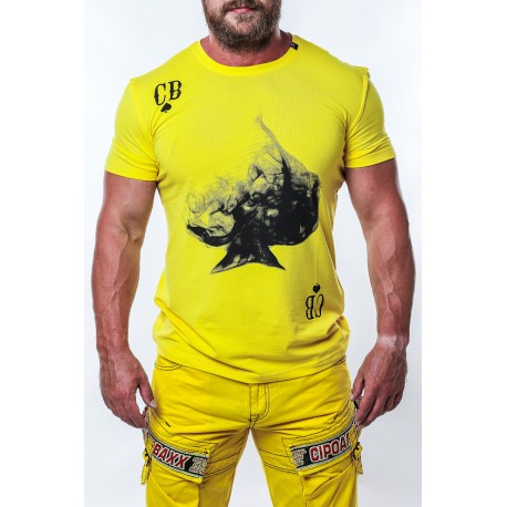 Pánské tričko CIPO & BAXX CT645 YELLOW