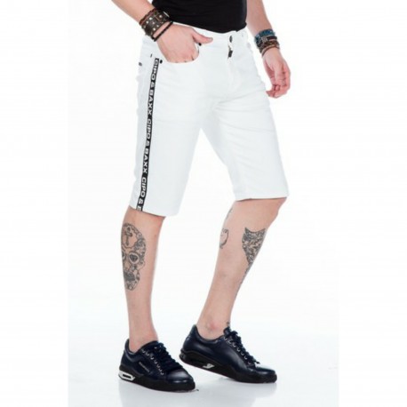 Pánské kraťasy CIPO & BAXX CK173 WHITE