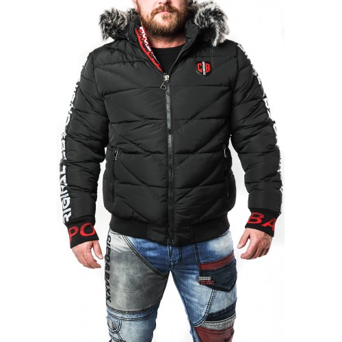 Pánská bunda CIPO & BAXX CM188 BLACK