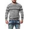 Pánský svetr CIPO & BAXX CP244 GREY