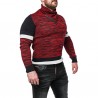 Pánsky sveter CIPO & BAXX CP250 RED-NAVY