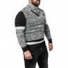 Pánský svetr CIPO & BAXX CP250 BLACK-GREY