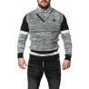 Pánský svetr CIPO & BAXX CP250 BLACK-GREY