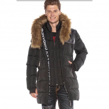 Pánská bunda CIPO & BAXX CM176 BLACK
