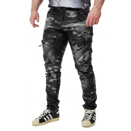Pánské džíny CIPO & BAXX CD560 CAMOUFLAGE