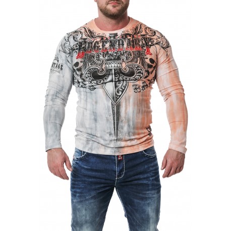 Pánské tričko CIPO & BAXX CL408 POWDER-ANTRACIT