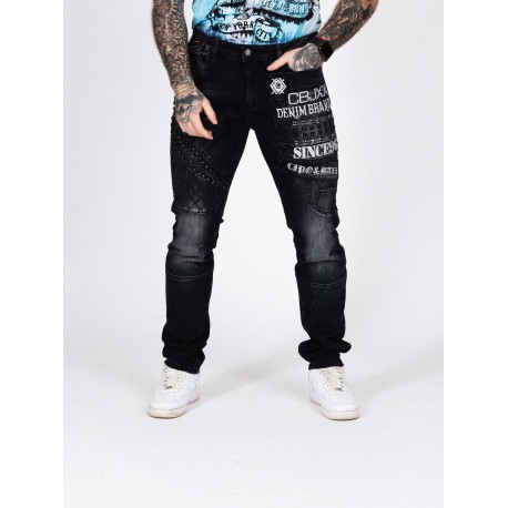 Pánské džíny CIPO & BAXX CD696 BLACK