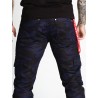 Pánské kalhoty CIPO & BAXX CD690 CAMOUFLAGE-BLUE