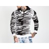 Pánský svetr CIPO & BAXX CP245 WHITE-BLACK