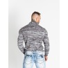 Pánský svetr CIPO & BAXX CP252 BLACK-GREY