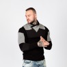 Pánský svetr CIPO & BAXX CP248 BLACK-ANTHRACITE