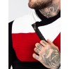 Pánsky sveter CIPO & BAXX CP248 NAVYBLUE-RED