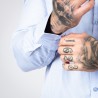 Pánská košile CIPO & BAXX CH184 BLUE